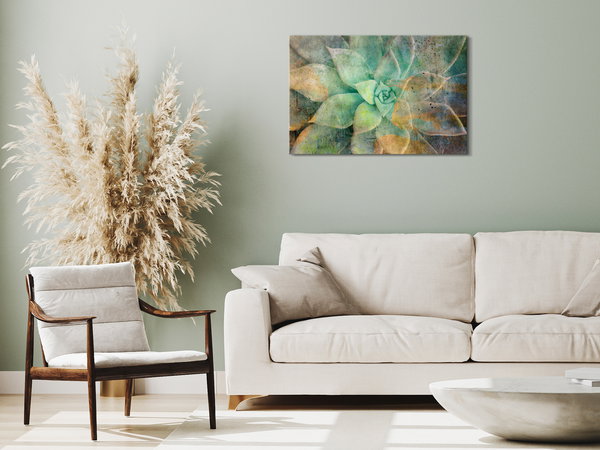 Kunstdruck auf Leinwand 'Blooming Tones Wide'