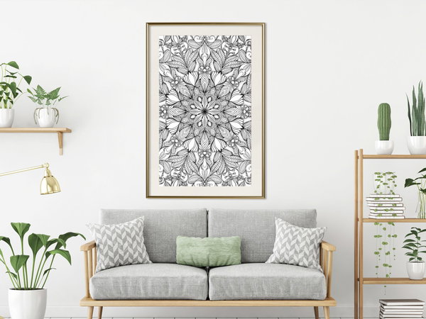 Poster 'Colourless Mandala'