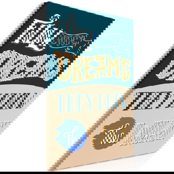 Stampa artistica su tela 'Follow Your Dreams Vertical'