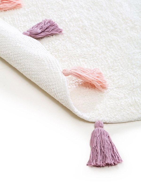 Design Waschbarer Kinderteppich Malu Rosa II