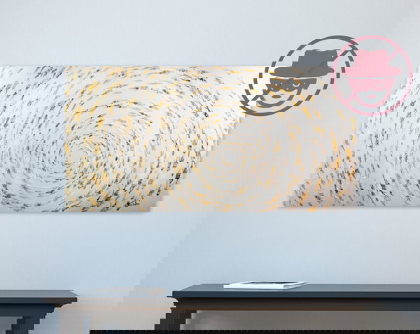 Diebstahlsicherung für große Bilder mit Bilderdraht