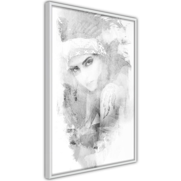 Poster 'Mysterious Look (Grey)'