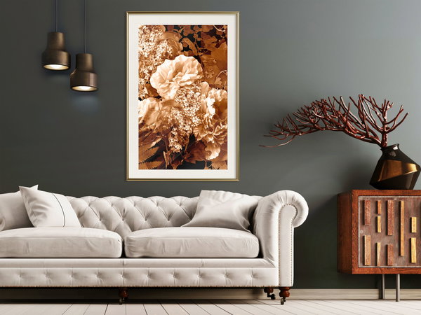 Poster 'Bouquet in Sepia'