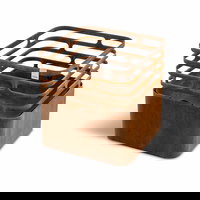 Hrdzavý kôš na ohe? CUBE