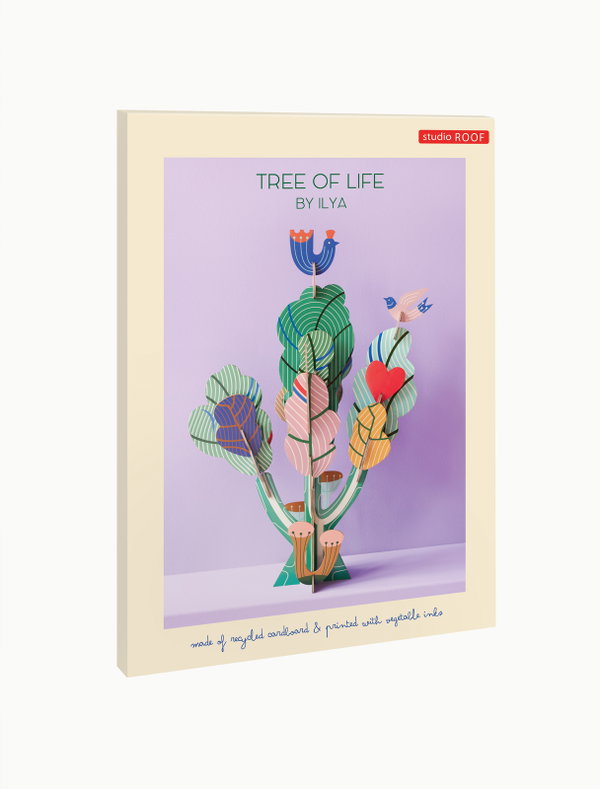Paper Sculpture 'Colorful Tree Art'
