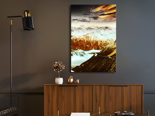 Kunstdruck auf Leinwand 'Copper Mountains Vertical'