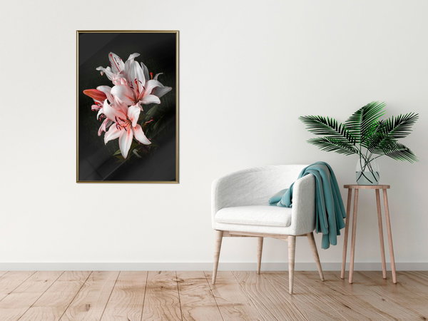 Poster 'Pale Pink Lilies'