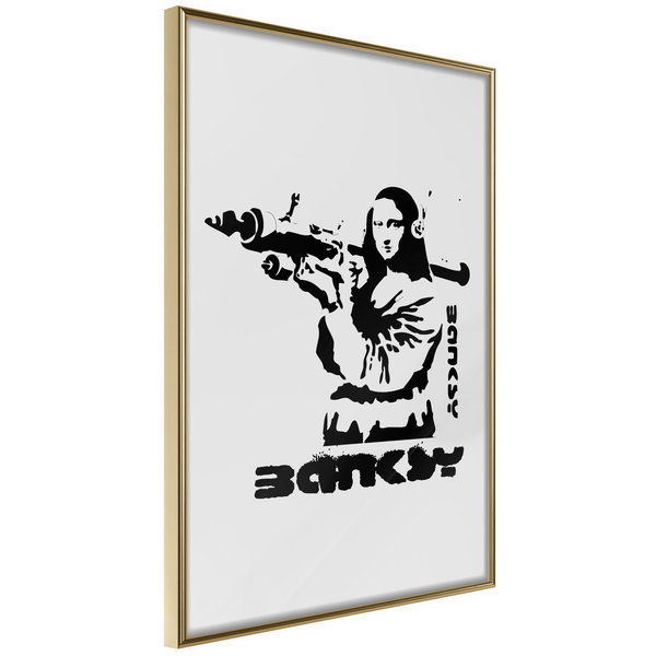 Poster 'Mona Lisa with a Bazooka'