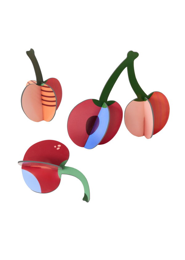 Sculture di carta 'Pop-up Cherries'
