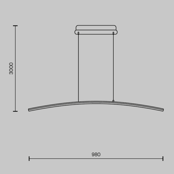 Lampa Wisząca 'Curve 3'