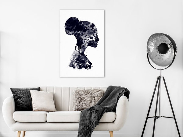 Kunstdruck auf Leinwand 'Abstract Profile Vertical'