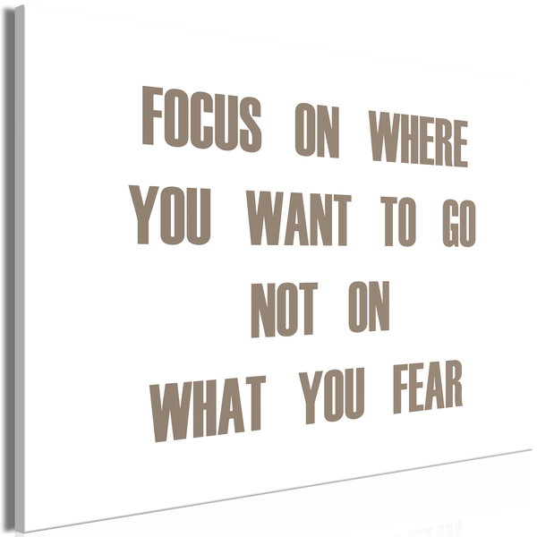 Impression sur toile 'Focus on Where You Want Wide'