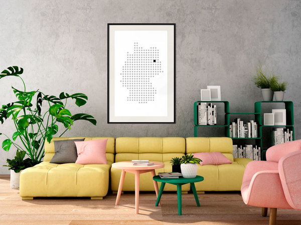 Poster 'Pixel Map of Germany'