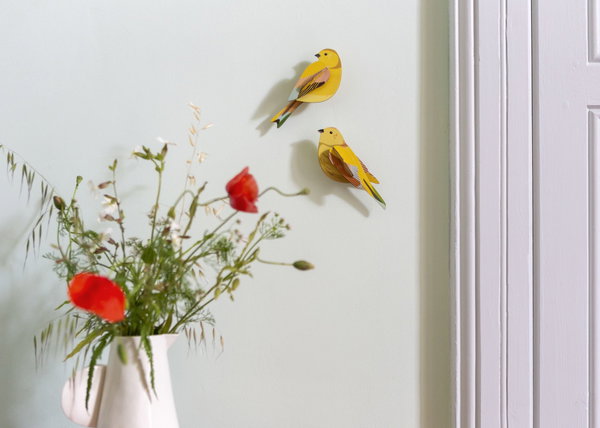Wanddeko Papier 'Citrinella Pair'