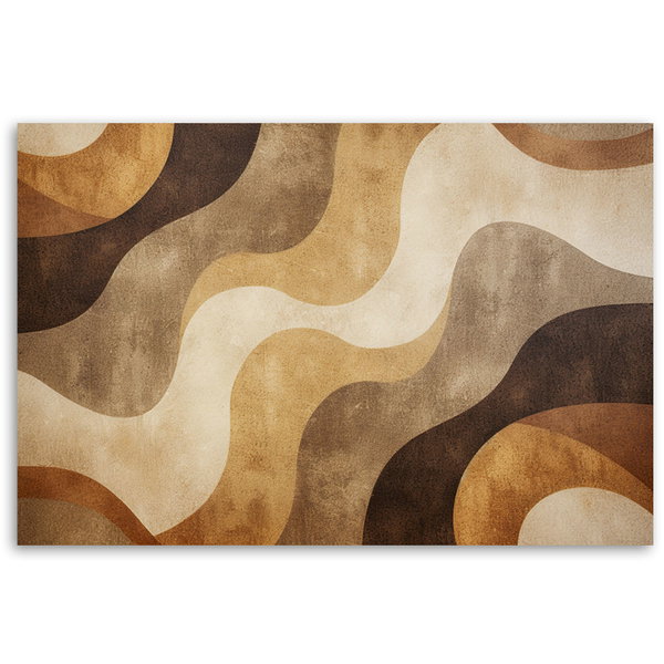 Lærredstryk 'Earthy Waves'