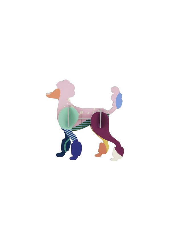 Decoración colgante 'Poodle Paper Sculpture'