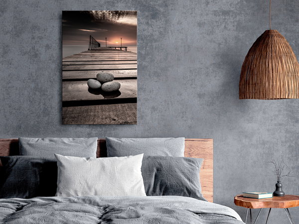 Kunstdruck auf Leinwand 'September Sunset Vertical'