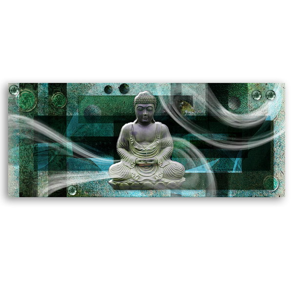 Kunstdruck auf Leinwand 'Zen Waves of Serenity'