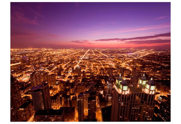 Papier peint 'American Chicago at Night'
