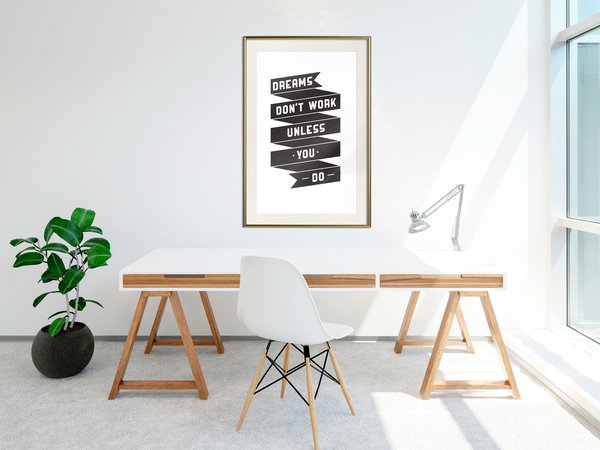 Poster 'Dreams don't work'