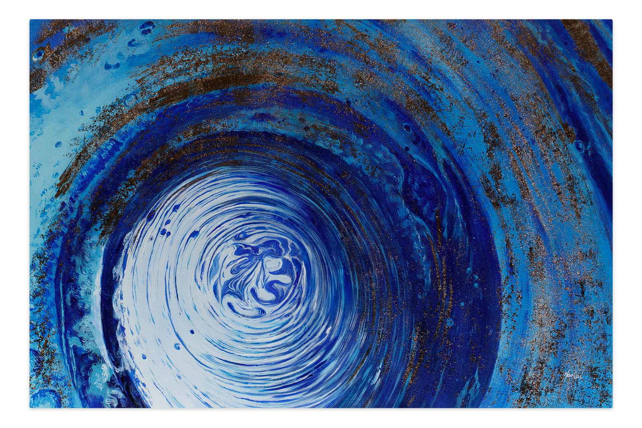 XXL Olieverf schilderijen 'Enchanted Swirl' | Handgeschilderd unicum in de ruimte.