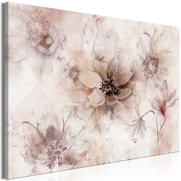 Impressão em tela 'Flolar Poem Wide'