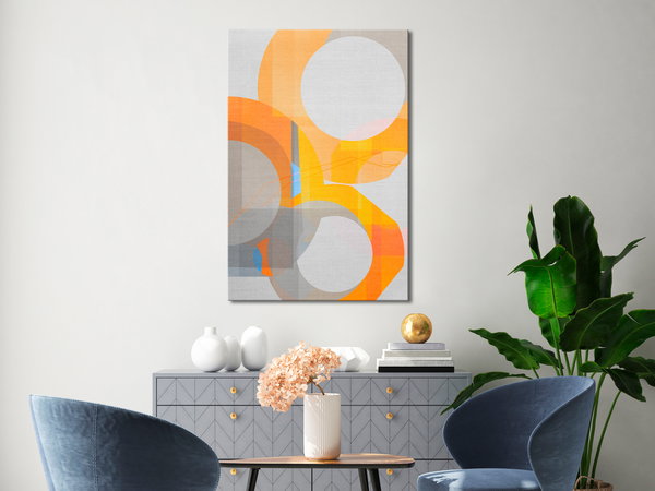 Kunstdruck auf Leinwand 'Multicolour Vertical'