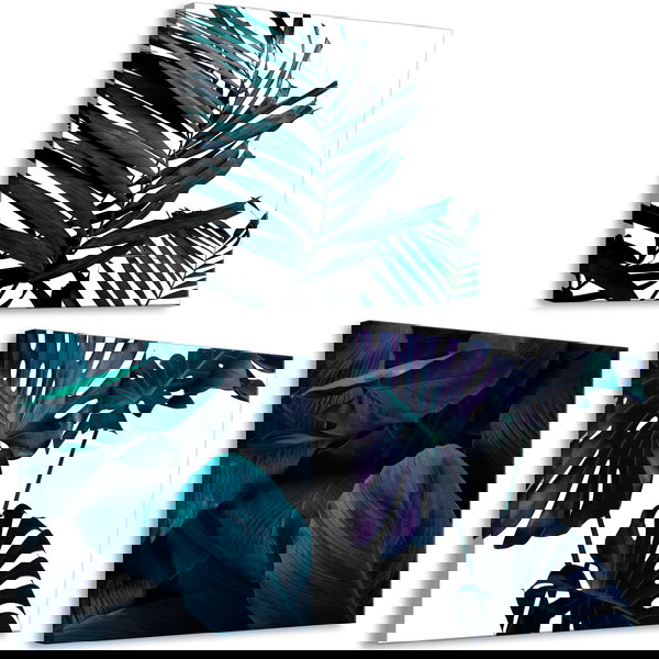 Art print on canvas 'Turquoise Nature (3 Parts)'