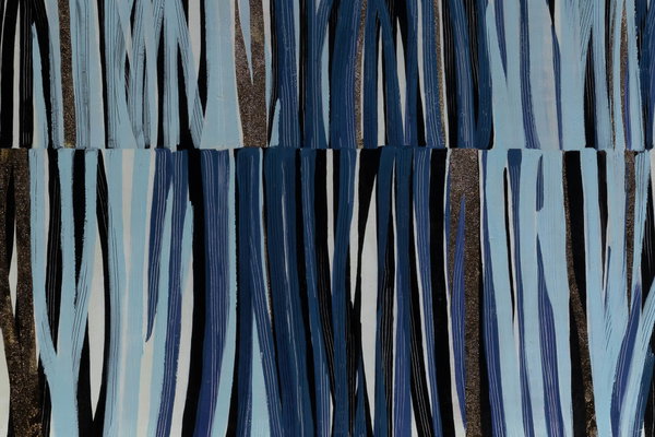 Kleuren in dikke laag aangebracht