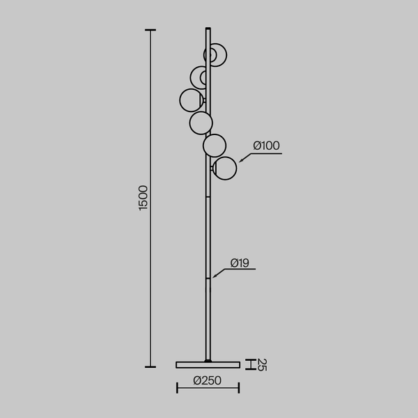 Floor Lamp 'Dallas 18'