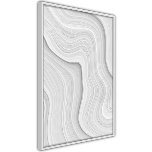 Poster 'Snow Contour Lines'