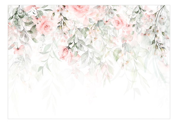 Selbstklebende Tapete 'Waterfall of Roses - First Variant'