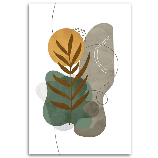 Kunstdruck auf Leinwand 'Botanical Leaf'