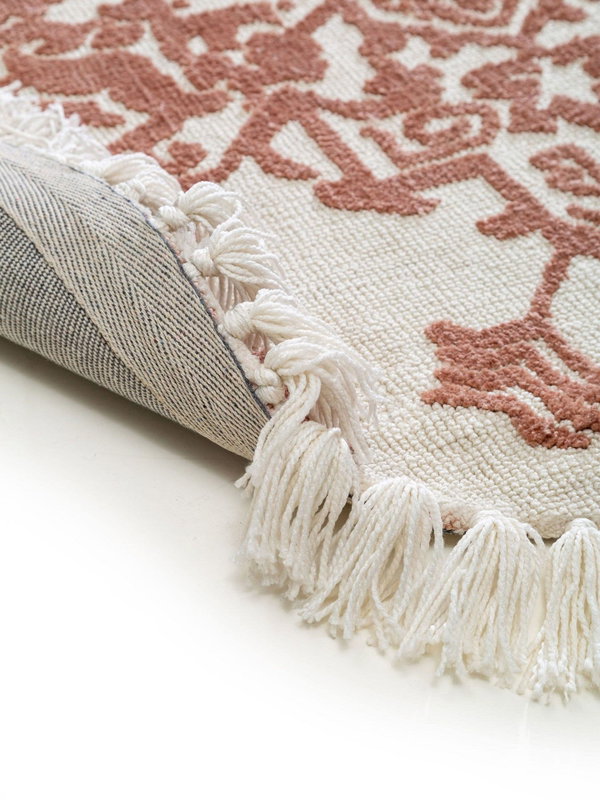 Design Runder Teppich Elias Terracotta