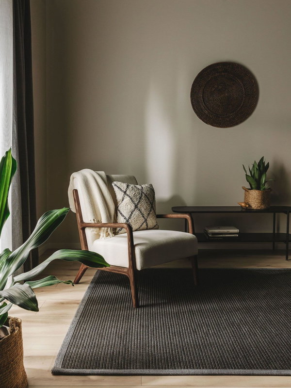 Design In- &amp; Outdoor-Teppich Nandi Schwarz