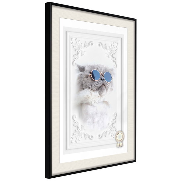 Poster 'Cat with Glasses'