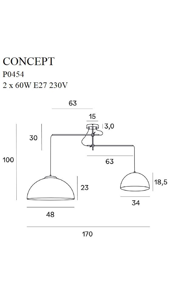 Pendelleuchte 'Concept 2'