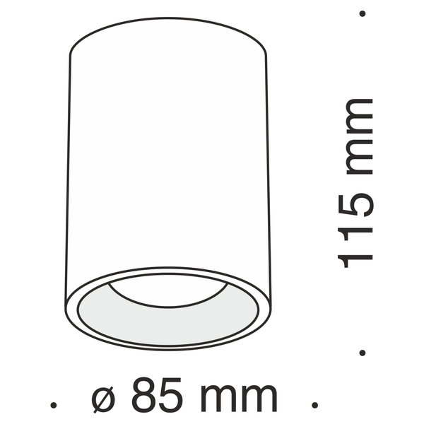 Deckenleuchte 'Slim 15'