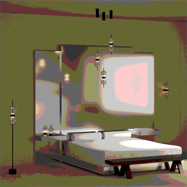 Floor Lamp 'Double Moon 2'