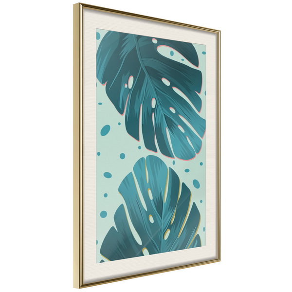 Poster 'Dewy Leaves'