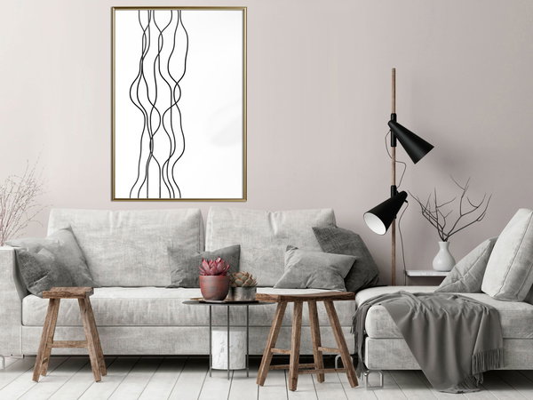 Poster 'Wavy Lines'