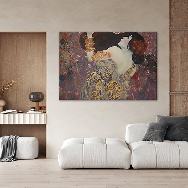 Canvas Poster 'Klimt's Spirals of Desire'