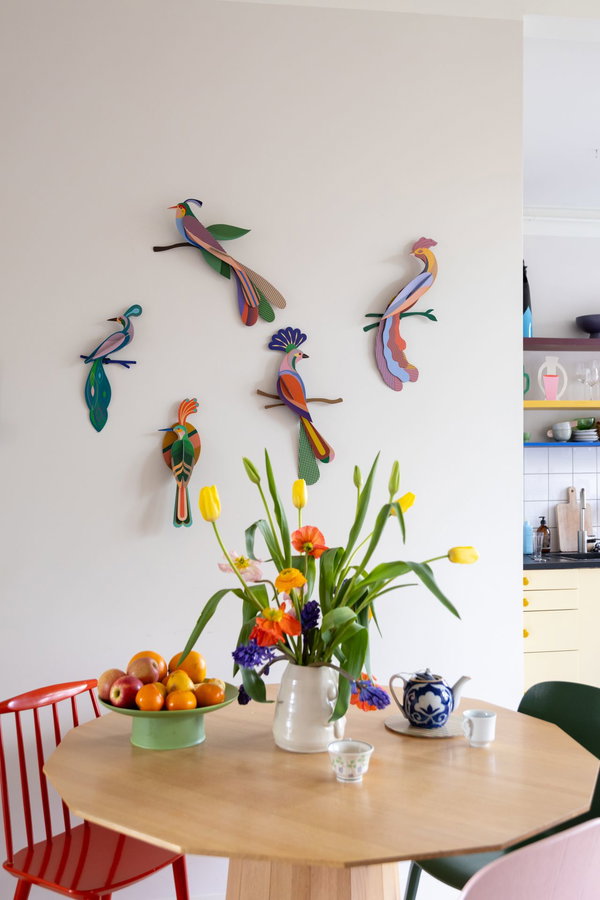 Wanddeko Papier 'Tropenvogel Maya'
