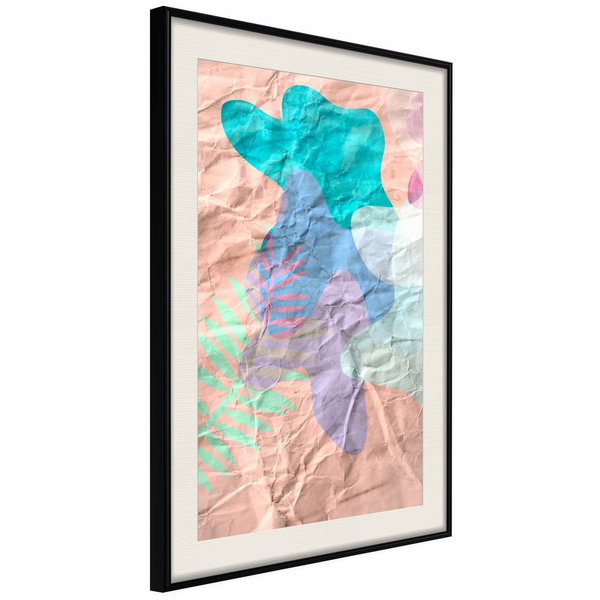 Poster 'Colourful Camouflage (Peach)'