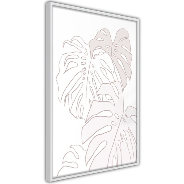 Poster 'Beige Leaves'