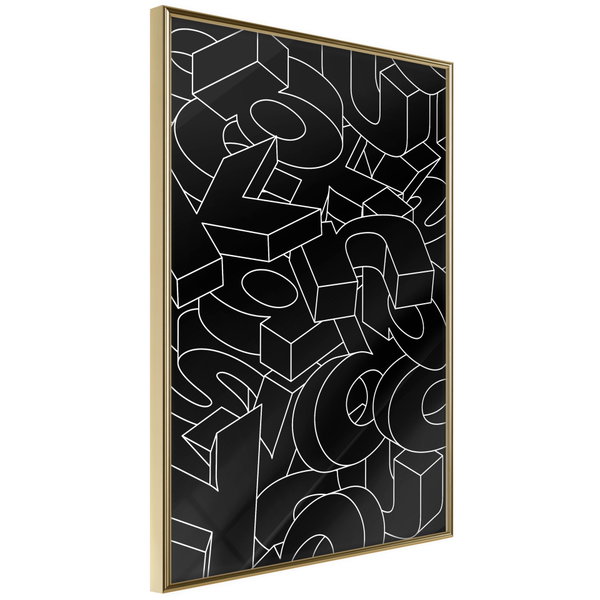 Poster 'Scattered Letters'