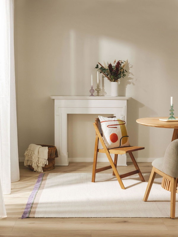 Design Wollteppich Karla Lila