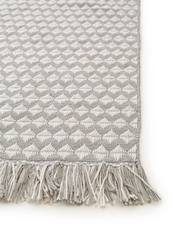 Design Teppich aus recyceltem Material Morty Grau