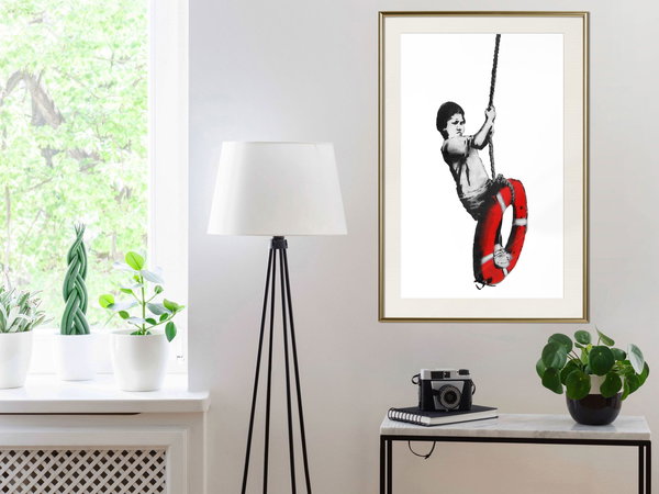 Poster 'Banksy: Boy on Rope'