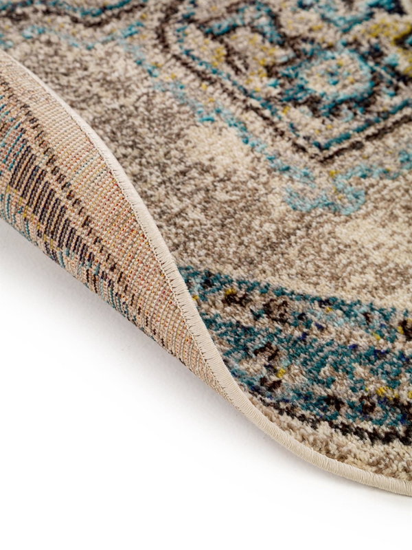 Design Runder Teppich Casa Beige